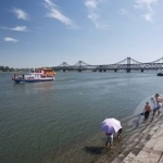 Река Ялу между Китаем и Северной Кореей