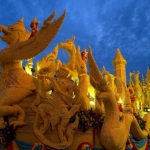 Фестиваль свечей в Таиланде